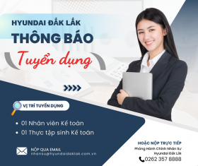 THÔNG BÁO TUYỂN DỤNG KẾ TOÁN